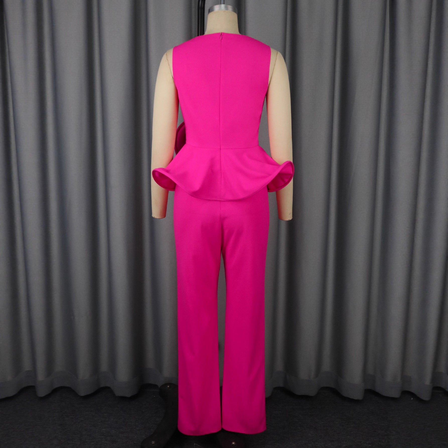 Ensemble Haut Floral et Pantalon Droit