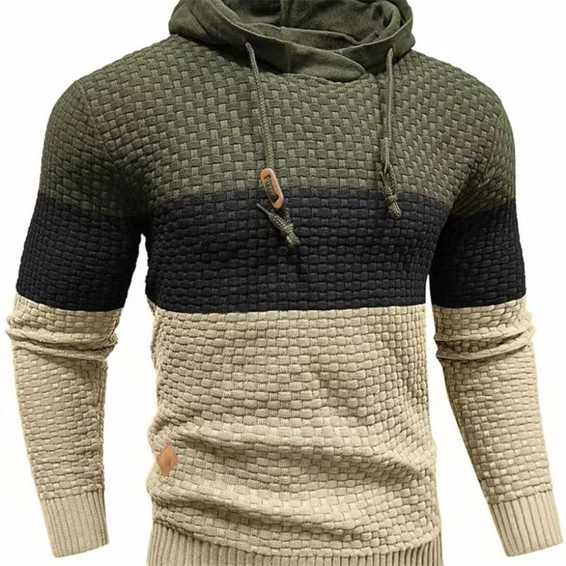 Jacquard Hooded Sweatshirt