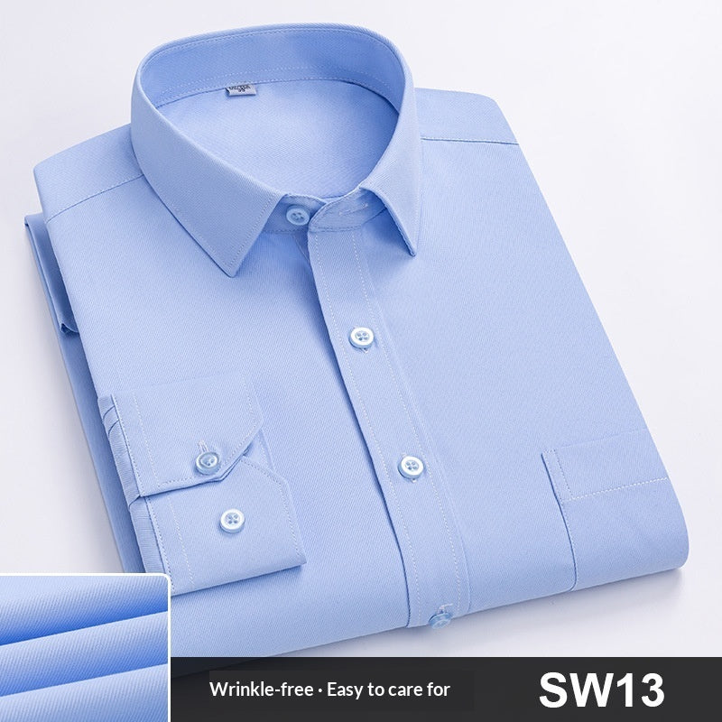 Spring Striped Blue Work Shirt