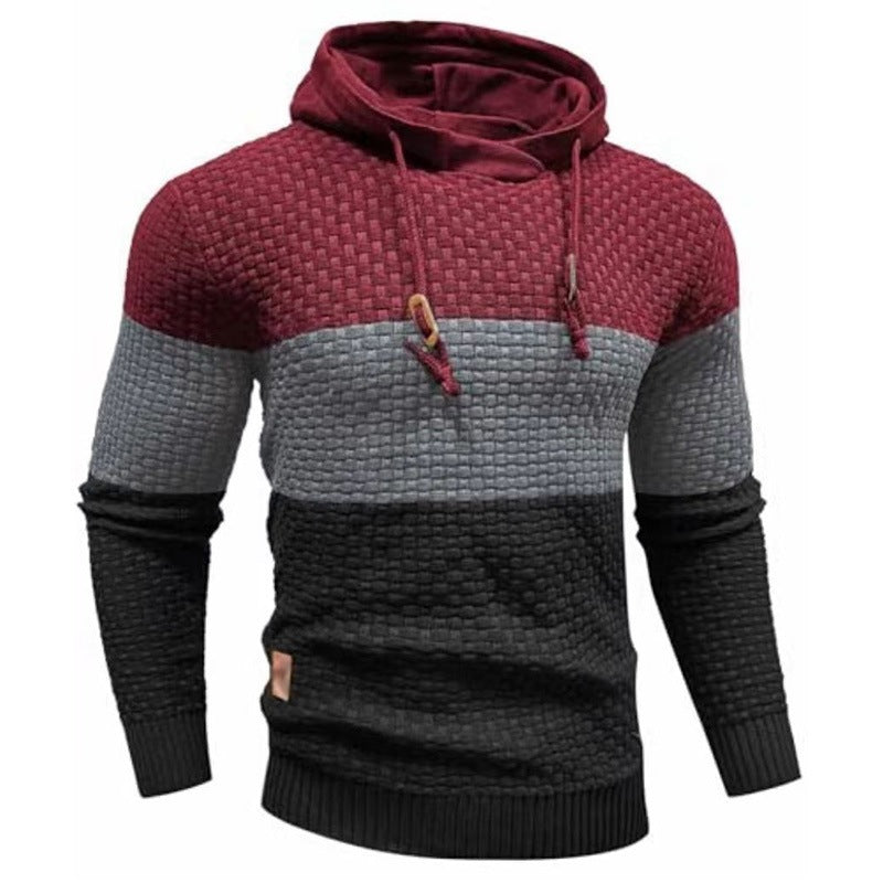 Jacquard Hooded Sweatshirt
