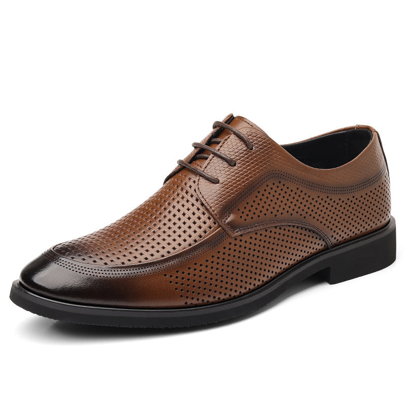 Non-slip leather dress shoes
