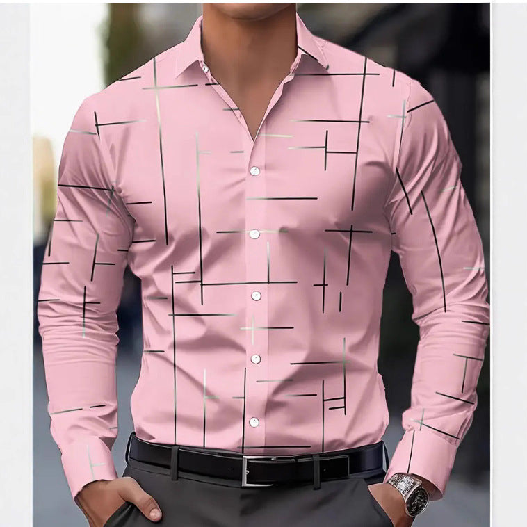 Chemise Homme Imprimée Casual Mode