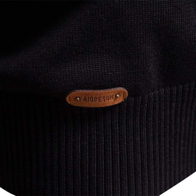Casual Half Neck Zip Sweater