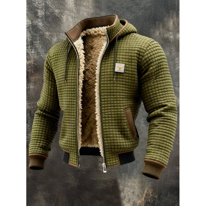 Flattering Checkered Hoodie