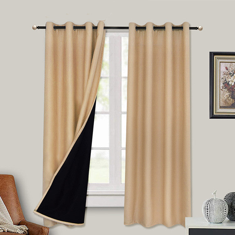 Blackout Curtain, Lined, Black