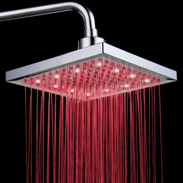 8" LED Shower Head (Battery-Free) 
