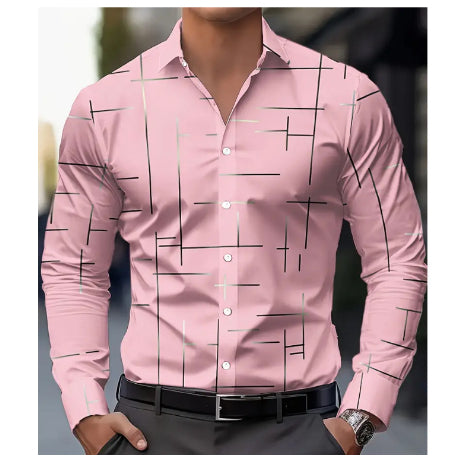 Chemise Homme Imprimée Casual Mode