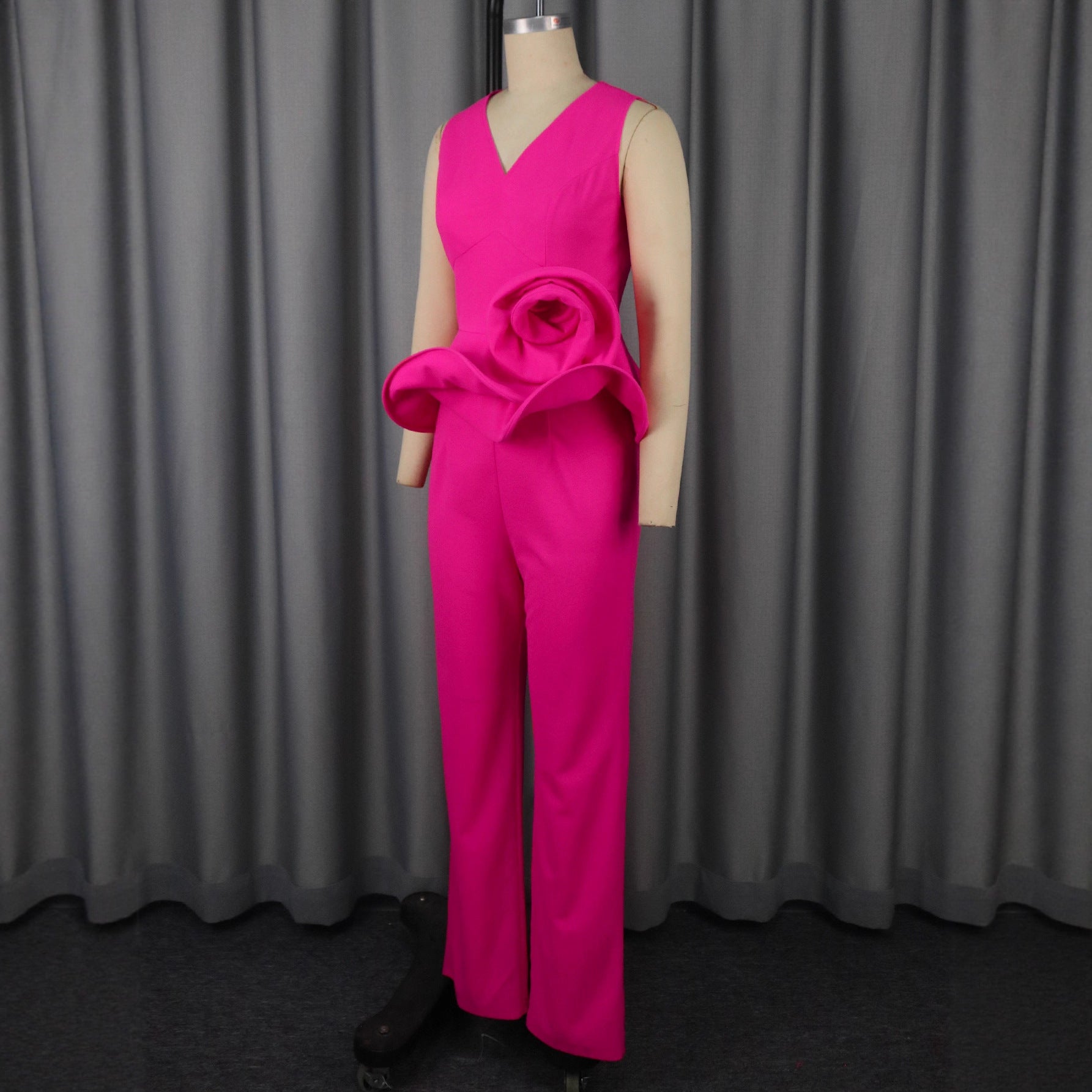 Ensemble Haut Floral et Pantalon Droit