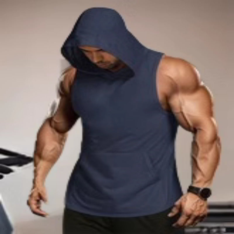 Men's Breathable Slim Fit Hooded Sport Vest