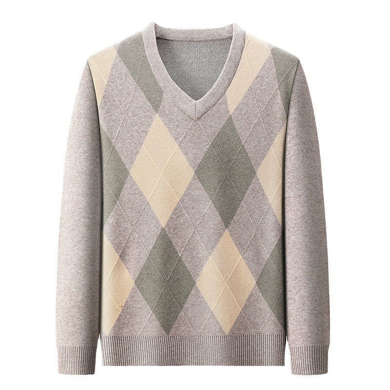 Casual Elegant Knit V-Neck Sweater