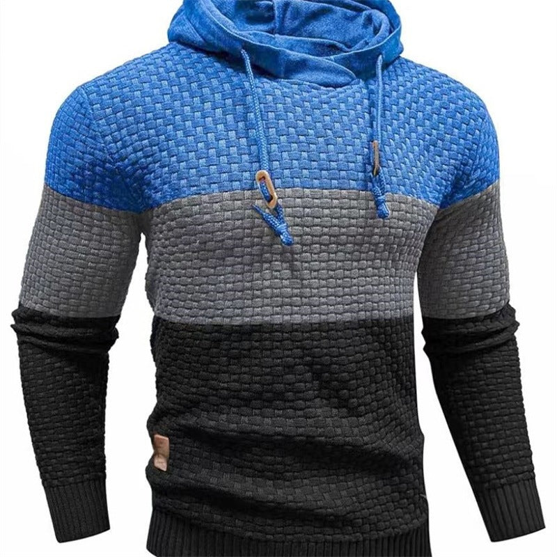 Jacquard Hooded Sweatshirt