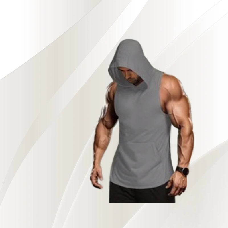 Men's Breathable Slim Fit Hooded Sport Vest