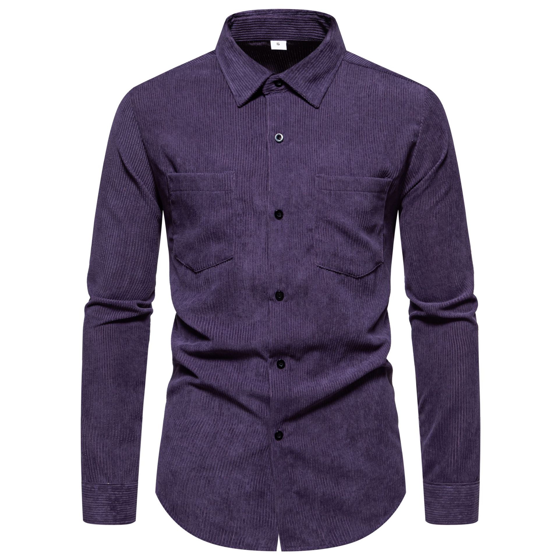 Chemise Homme Manches Longues Couleur Unie