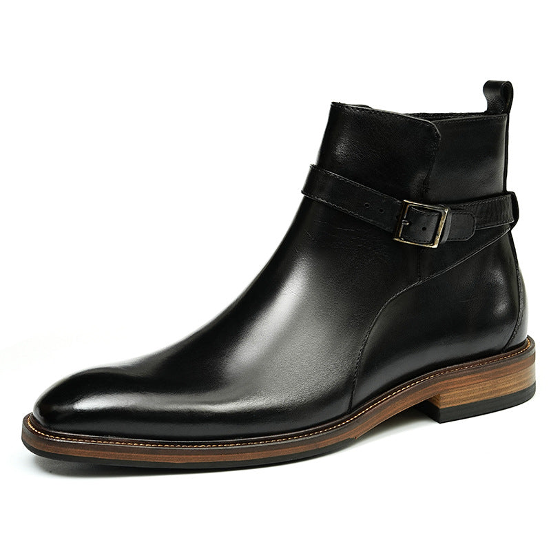 Genuine Leather Business Ankle Boots