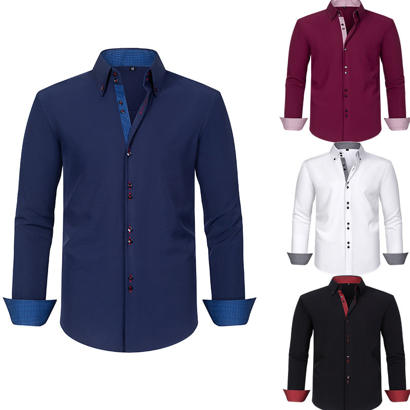 Polka Dot Stretch Shirt