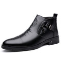 Retro Ankle Boots with Decorative Chains