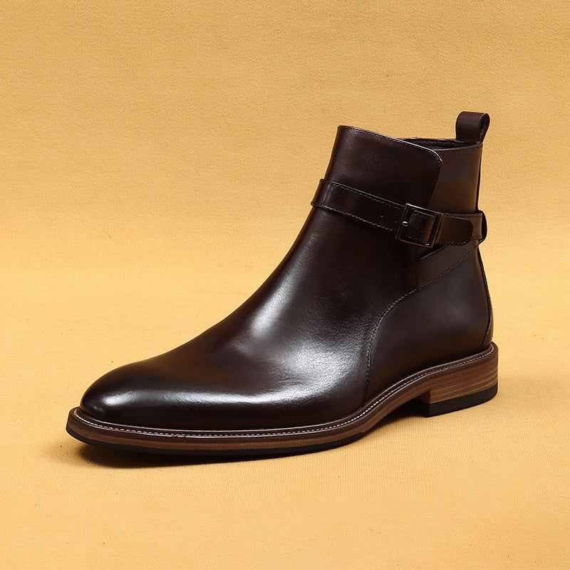 Genuine Leather Business Ankle Boots