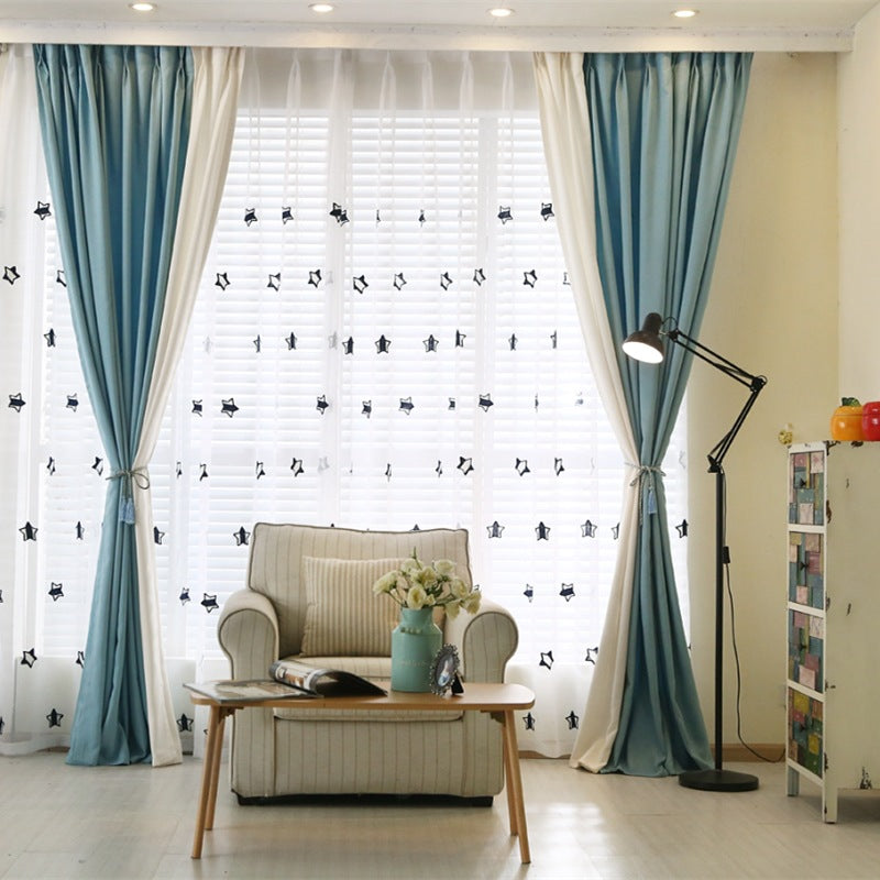 Velvet Curtain Imitation Linen