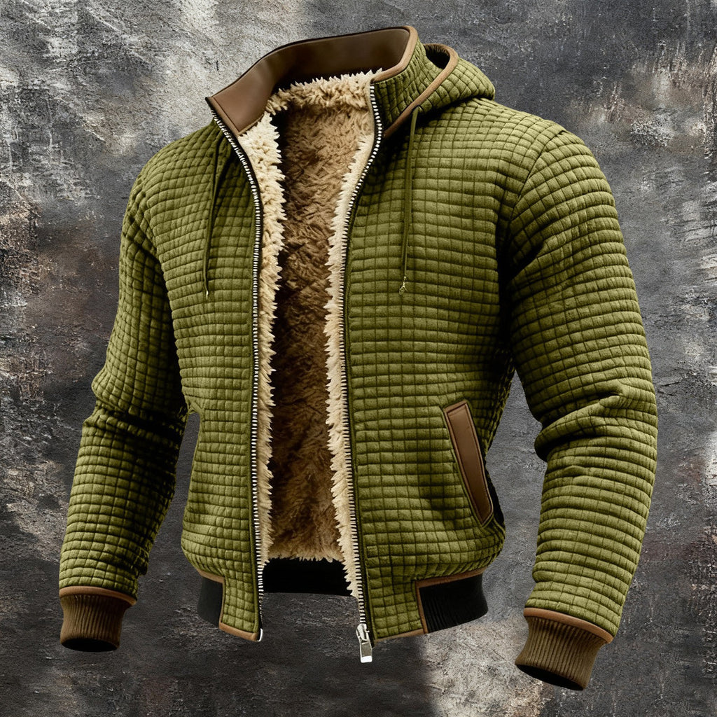 Flattering Checkered Hoodie