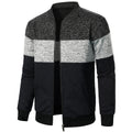 Men's Thick Two-Tone Knitted Sweater