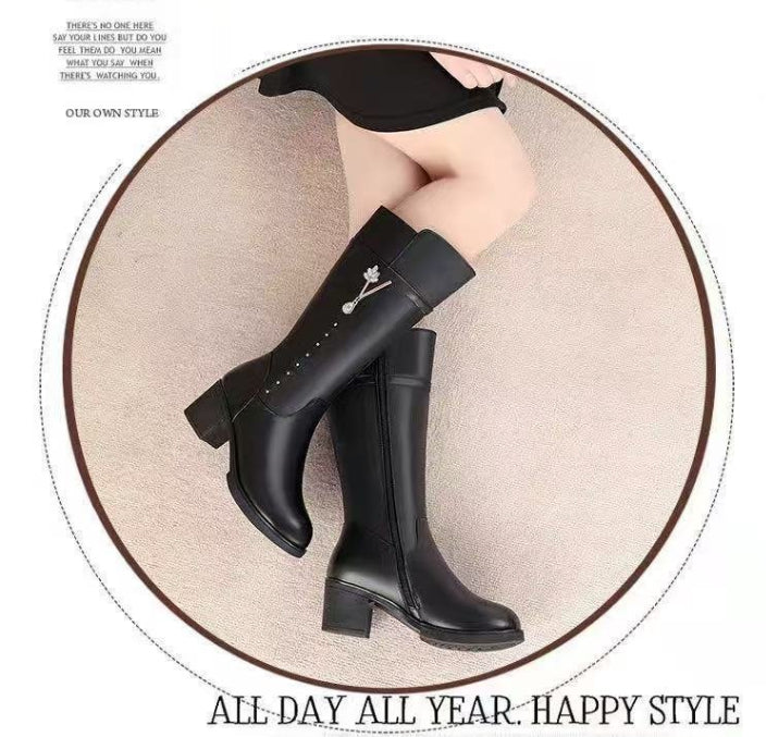 Women's Fleece-Lined High Boots