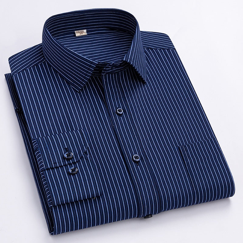 Spring Striped Blue Work Shirt
