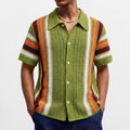 Men's Openwork Crochet Sweater European Style