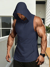 Men's Breathable Slim Fit Hooded Sport Vest