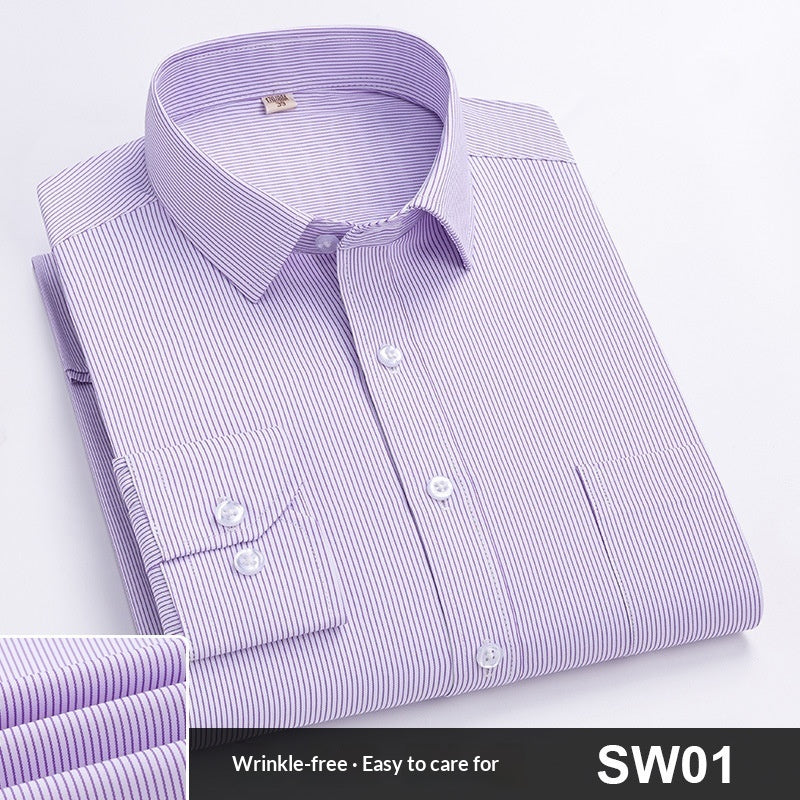 Spring Striped Blue Work Shirt