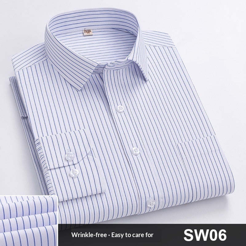 Spring Striped Blue Work Shirt