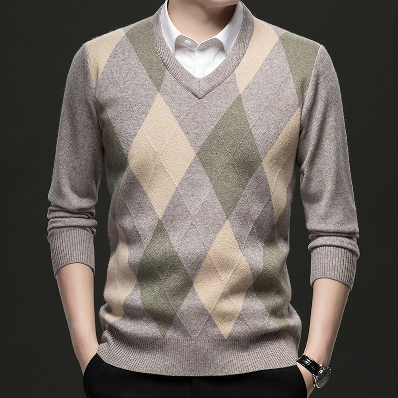 Casual Elegant Knit V-Neck Sweater