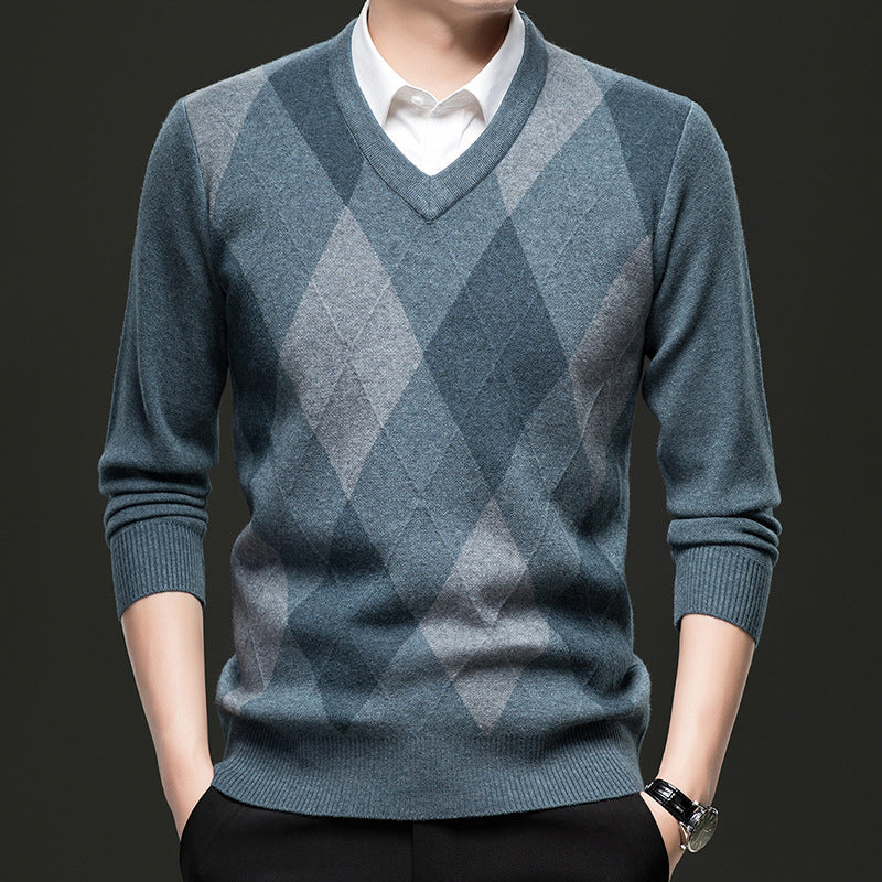 Casual Elegant Knit V-Neck Sweater