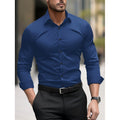 Chemise Homme Business Casual Manches Longues Pigmentée