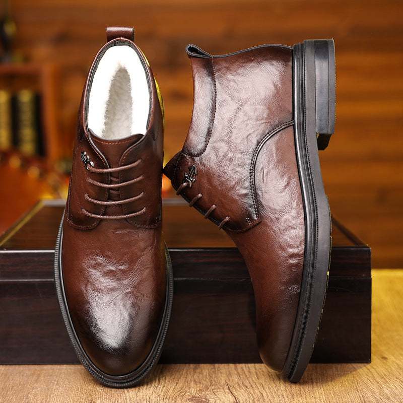 Fleece Insulated High-Top Shoes