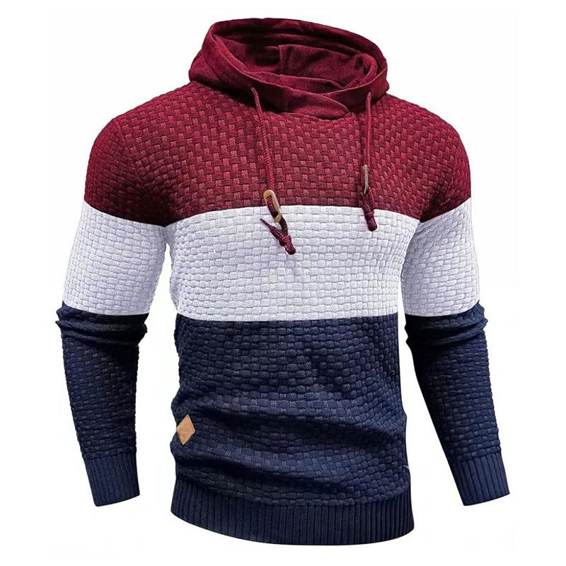 Jacquard Hooded Sweatshirt