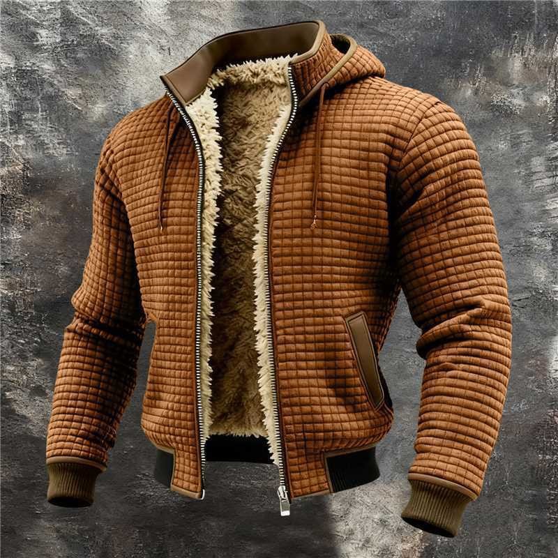 Flattering Checkered Hoodie