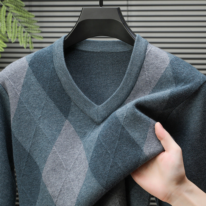 Casual Elegant Knit V-Neck Sweater