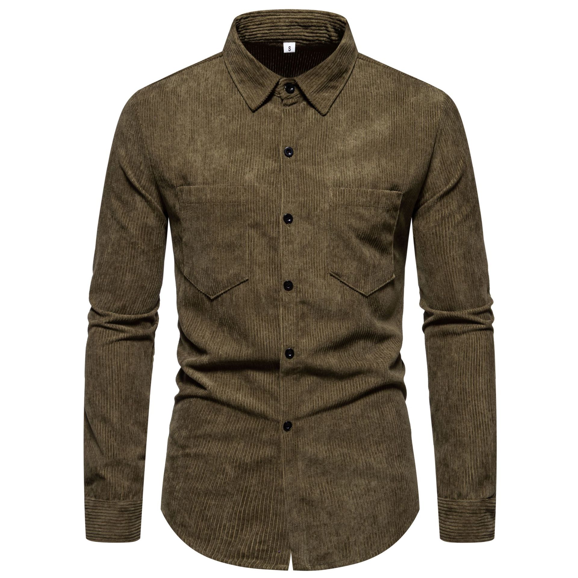 Chemise Homme Manches Longues Couleur Unie