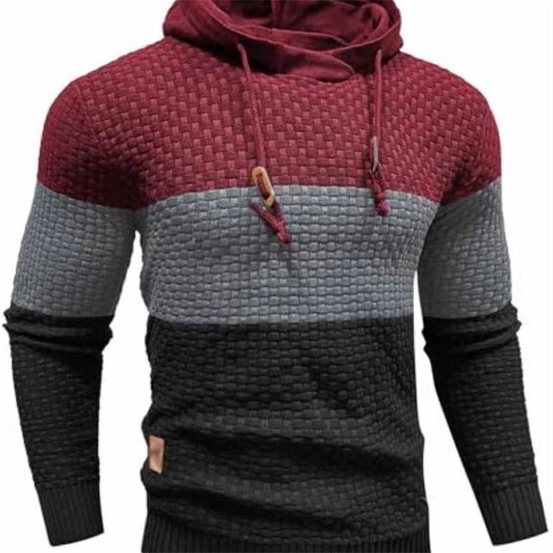Jacquard Hooded Sweatshirt