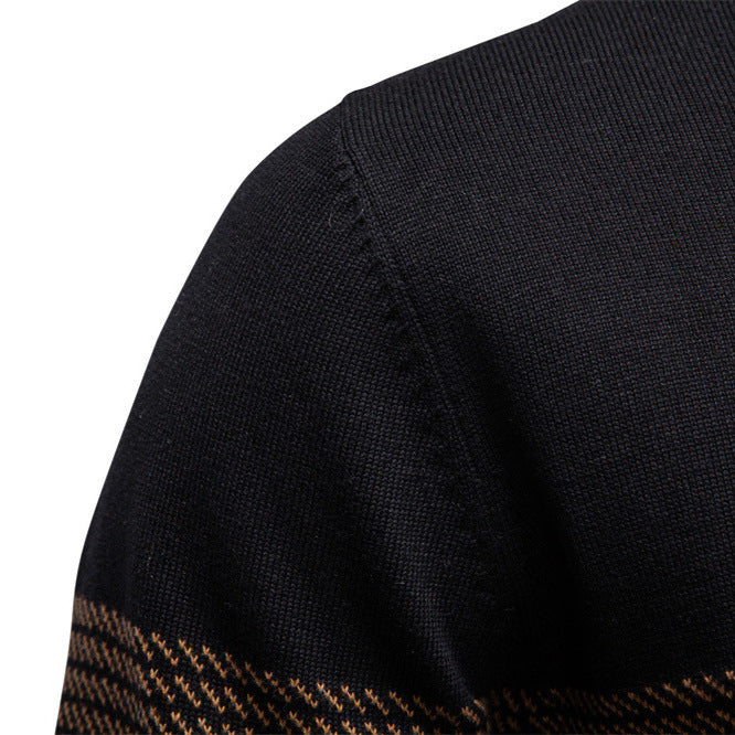 Casual Half Neck Zip Sweater