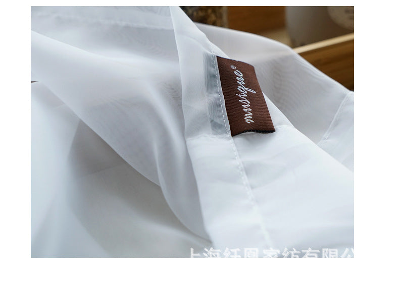 Rideau Voilage Coton Lin Moderne