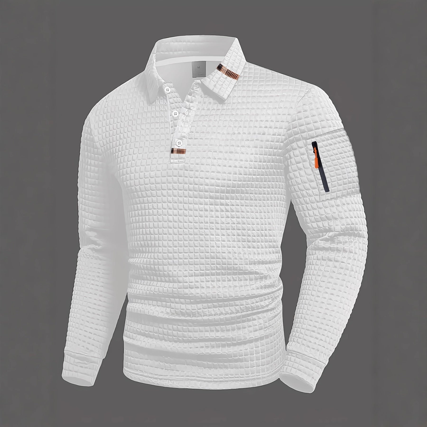 Polo Sport Damier Patchwork Décontracté