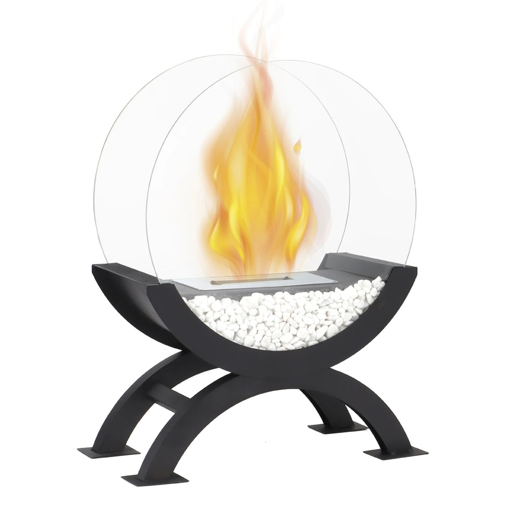 Ethanol Fireplace Office Design