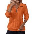 Women's Hoodie with Turn-Down Collar