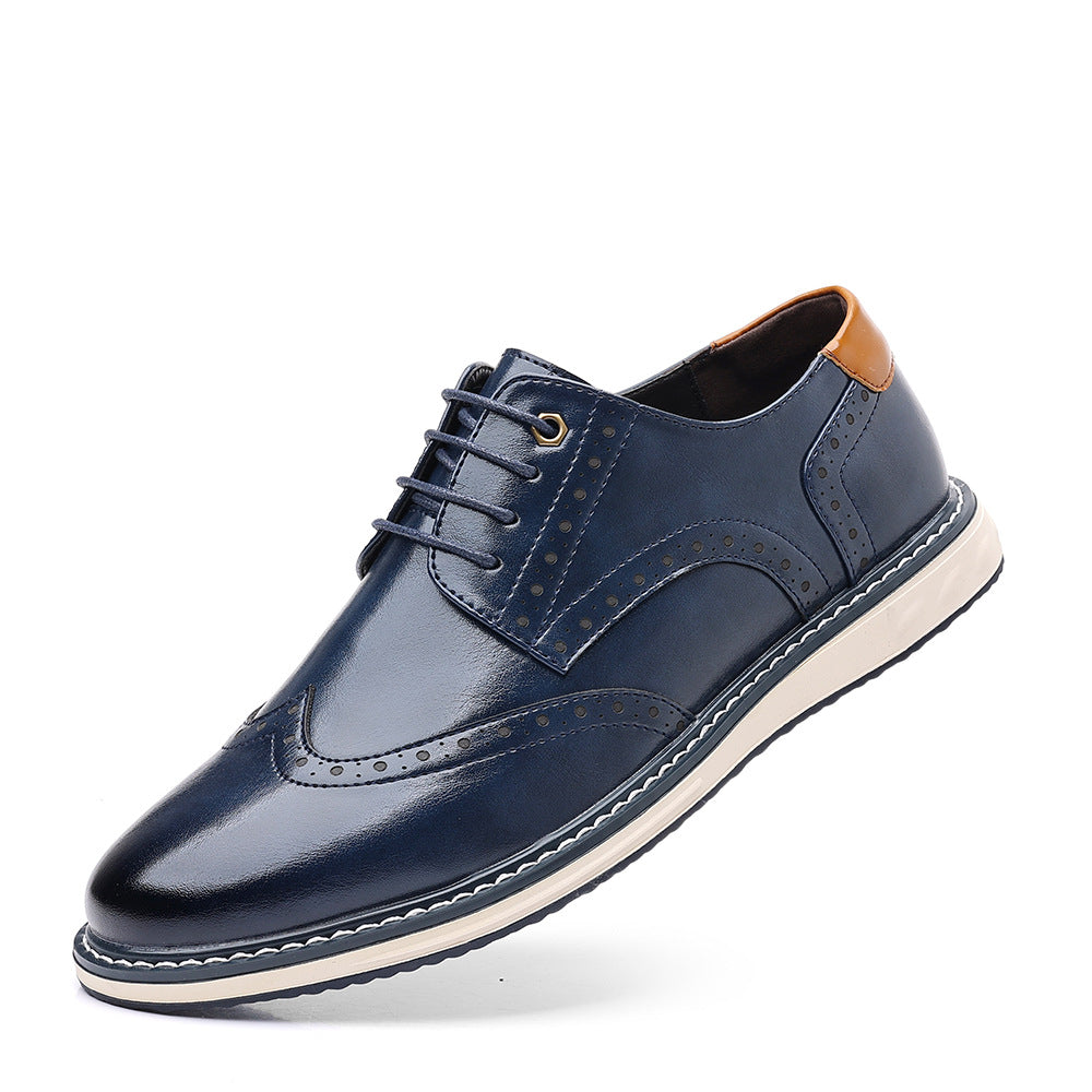 Men's Leather Shoes, British Style, Business-Casual