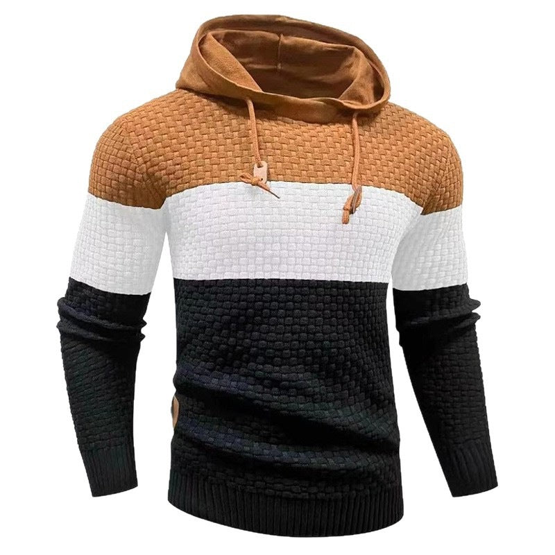 Jacquard Hooded Sweatshirt