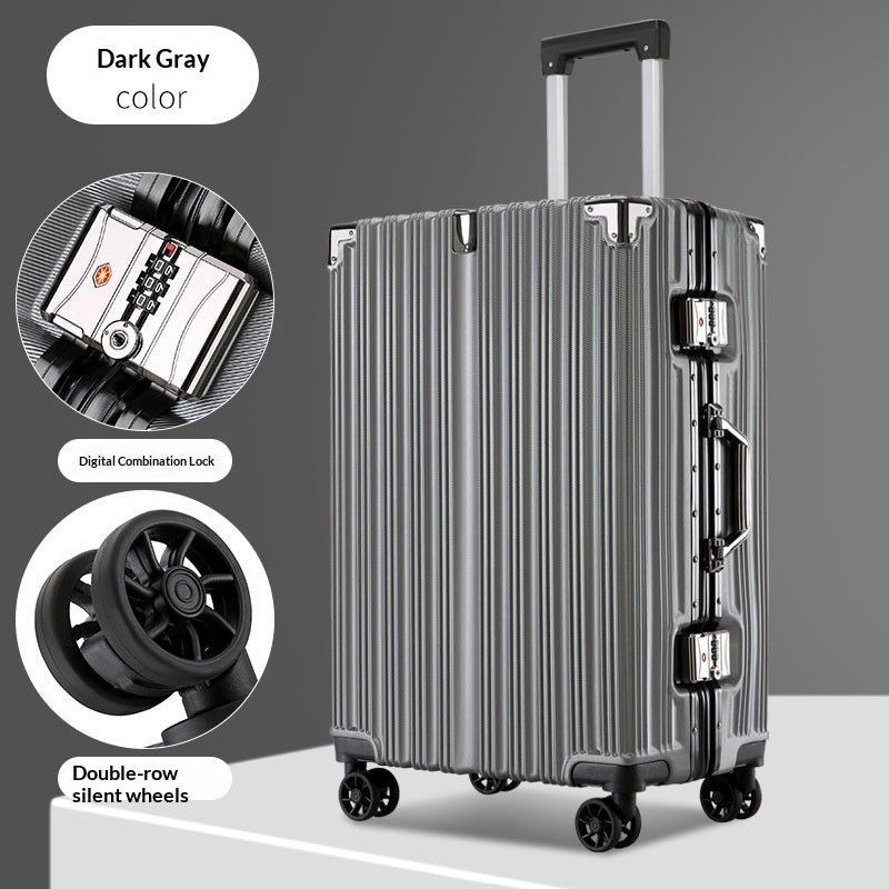 24-Inch Aluminum Trolley Suitcase