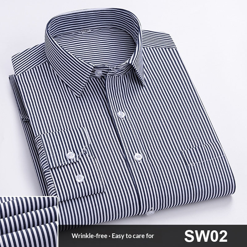Spring Striped Blue Work Shirt