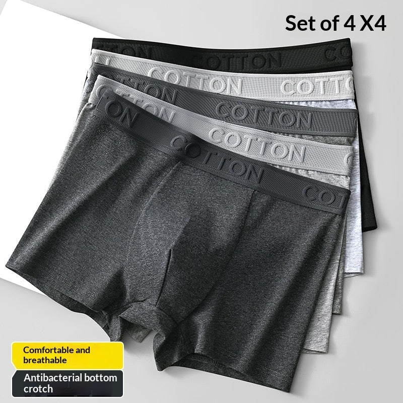 Premium Men's Antibacterial Cotton Boxer Shorts