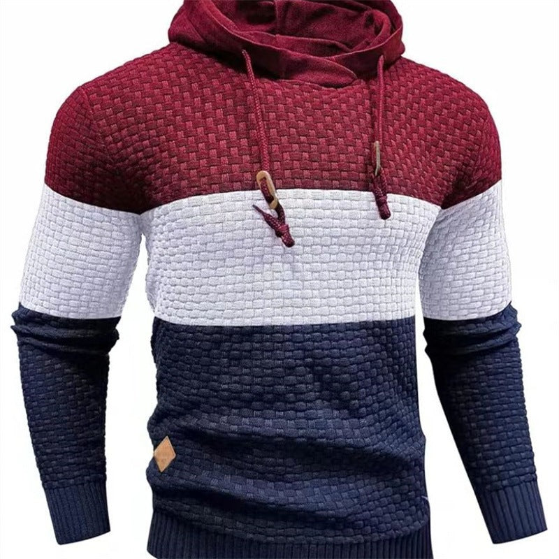 Jacquard Hooded Sweatshirt
